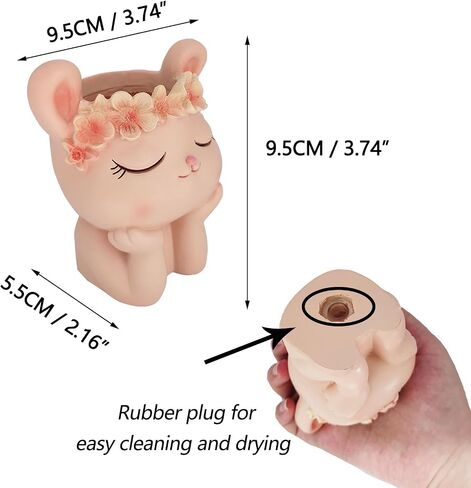 Creative Panda Pen Holder for Stationery Storage,Desktop Holder for Pencil Makeup Brush, Office Cute Desktop Decoration,Succulent Potted Plants Flower Arrangement Resin Crafts in Saudi Arabia