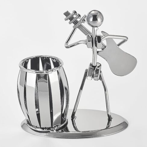 Wollet Music Gifts for Men Women, Guitar Pen Holder Metal Desk Pencil Holder(Electric Guitar) in Saudi Arabia