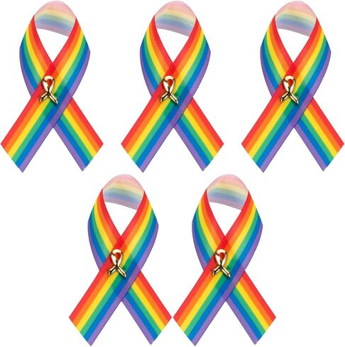 25/50/100pcs Satin Awareness Ribbon Pins (Pick your color), for Cancer & Disease Awareness, Bulk Quantities for Fundraising, Events, Memorials, Gift Giving in Saudi Arabia