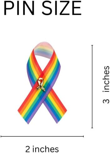 25/50/100pcs Satin Awareness Ribbon Pins (Pick your color), for Cancer & Disease Awareness, Bulk Quantities for Fundraising, Events, Memorials, Gift Giving in Saudi Arabia