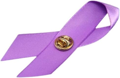 25/50/100pcs Satin Awareness Ribbon Pins (Pick your color), for Cancer & Disease Awareness, Bulk Quantities for Fundraising, Events, Memorials, Gift Giving in Saudi Arabia