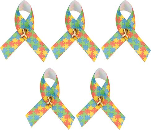 25/50/100pcs Satin Awareness Ribbon Pins (Pick your color), for Cancer & Disease Awareness, Bulk Quantities for Fundraising, Events, Memorials, Gift Giving in Saudi Arabia
