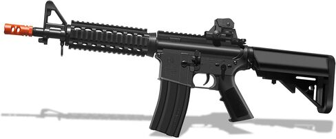 كرة جل رش كهربائية معدلة Orby Blaster M4A1 - علبة تروس V2 مع مجموعة تروس معدنية - طاقة عالية 11.1 فولت - أوضاع أوتوماتيكية شبه وكاملة - أقوى الخرز المائي - للأعمار من 16 عامًا فما فوق (أسود) in Kuwait