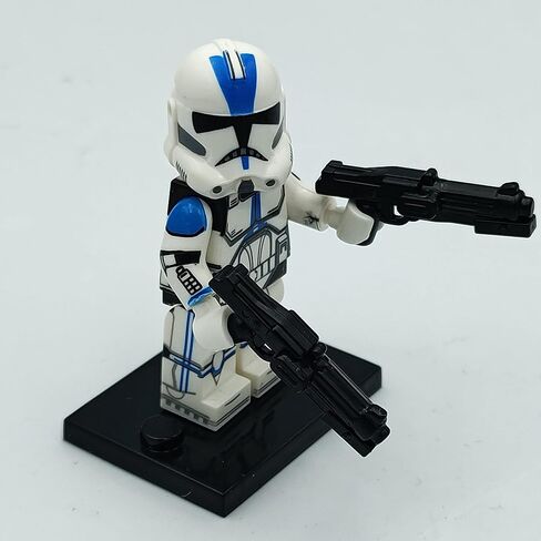 MOOXI-MOC Space Wars Z6 Rotary Blaster Clone Trooper Blaster مجموعة أسلحة الملحقات، مصممة لليد Minifigs in Saudi Arabia