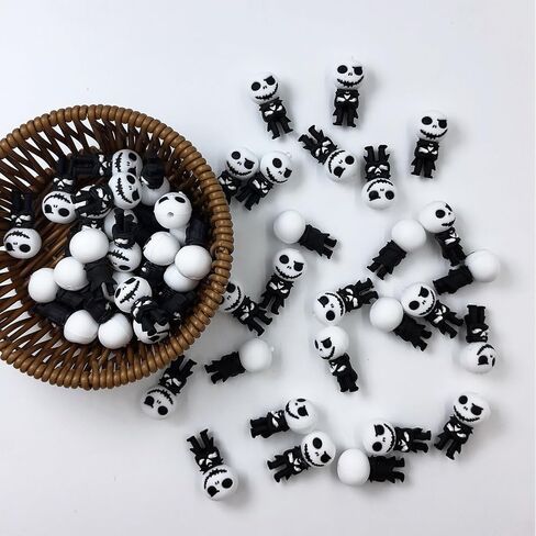10 Pcs 3D Character Focal Bead Cute Loose Beads Accessory for DIY Keychains Bracelet Necklace Pens Lanyard Making in Saudi Arabia