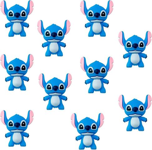 10 Pcs 3D Character Focal Bead Cute Loose Beads Accessory for DIY Keychains Bracelet Necklace Pens Lanyard Making in Saudi Arabia