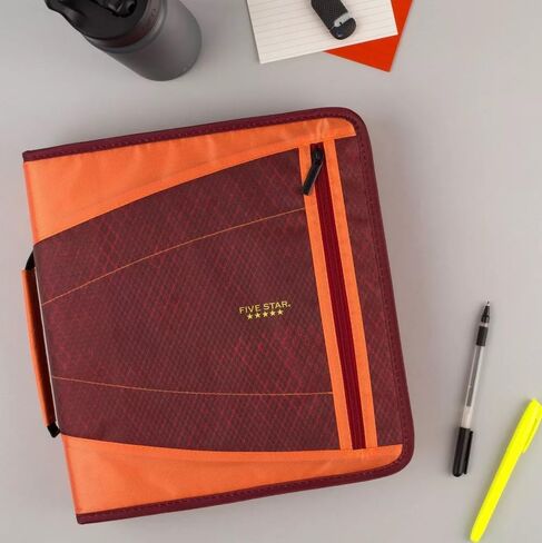 غلاف بسحاب مخيط من خمس نجوم مقاس 2 بوصة مع شبكة قرمزية لملفات الملفات in Kuwait