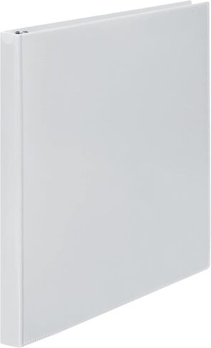 ACCO Wilson Jones Print Won't Stick Flexible Poly Round Ring View Binder, 60 Sheet, Letter Size, Customizable, White (A7043330DA) in Kuwait