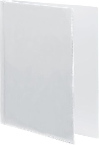 ACCO Wilson Jones Print Won't Stick Flexible Poly Round Ring View Binder, 60 Sheet, Letter Size, Customizable, White (A7043330DA) in Kuwait