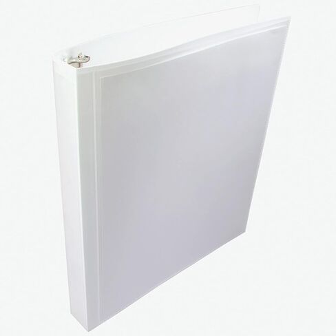 ACCO Wilson Jones Print Won't Stick Flexible Poly Round Ring View Binder, 60 Sheet, Letter Size, Customizable, White (A7043330DA) in Kuwait