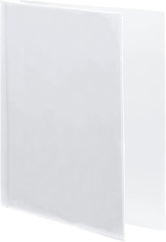 ACCO Wilson Jones Print Won't Stick Flexible Poly Round Ring View Binder, 60 Sheet, Letter Size, Customizable, White (A7043330DA) in Kuwait