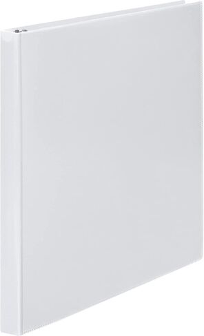 ACCO Wilson Jones Print Won't Stick Flexible Poly Round Ring View Binder, 60 Sheet, Letter Size, Customizable, White (A7043330DA) in Kuwait