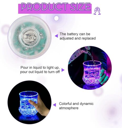 24 قطعة من نظارات LED مقاس 4 بوصات من Mumufy للحفلات، 10 أونصة، كوب إضاءة فلاش تلقائي يتوهج في الظلام، إمداد الحفلات للنادي الليلي، العودة إلى المدرسة، حفلة عيد ميلاد (الأناناس) in Kuwait