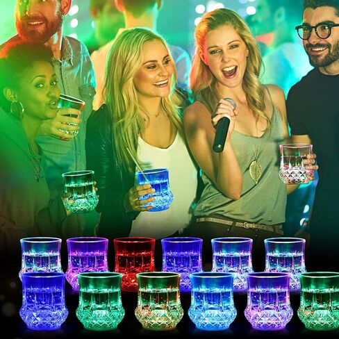 24 قطعة من نظارات LED مقاس 4 بوصات من Mumufy للحفلات، 10 أونصة، كوب إضاءة فلاش تلقائي يتوهج في الظلام، إمداد الحفلات للنادي الليلي، العودة إلى المدرسة، حفلة عيد ميلاد (الأناناس) in Kuwait