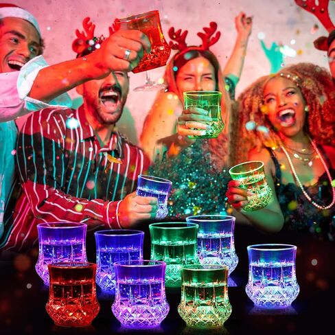 24 قطعة من نظارات LED مقاس 4 بوصات من Mumufy للحفلات، 10 أونصة، كوب إضاءة فلاش تلقائي يتوهج في الظلام، إمداد الحفلات للنادي الليلي، العودة إلى المدرسة، حفلة عيد ميلاد (الأناناس) in Kuwait