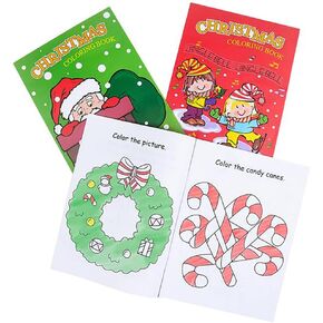 The Dreidel Company Christmas Coloring Books Party Favors for Kids, Christmas Trick or Treat Goodie Bag Stuffer Fillers Fun Activity Decorations Supplies (12-Pack)