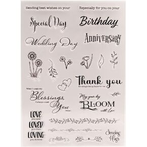 Craft Sending best wishes on Special Day Wedding day Clear Stamp for Card Making Decoration and Scrapbooking