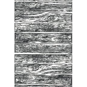 Sizzix 3-D Texture Fades Embossing Folder Mini Lumber by Tim Holtz, 665460, Multicolor