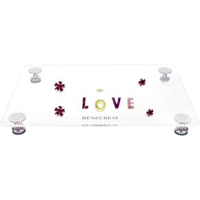 BENECREAT Leveling Table for Resin, 15.7x11.8 Inch Acrylic Adjustable Resin Leveling Table with Rubber Mat, Multipurpose Acrylic Pouring Tool for Resin Molds Accessories Paint Projects