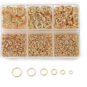 304 Stainless Steel Jump Rings for Jewelry Making Open Jump Rings 4/5/6/8/9/10mm Silver O Rings for DIY Making Bracelet Earrings Necklace Connectors