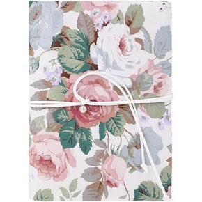 FineInn Floral Book Sleeve,Rose Book Covers,Cotton Book Protector for Book Lovers, 8.26 * 5.82 * 0.39 inch
