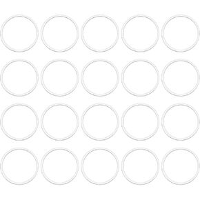 uxcell Brass Hollow Circle Bezel Round Linking Rings, Jewelry Connectors for Earrings Necklaces Jewelry Making