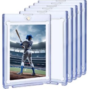 5ct Magnetic Card Holder, 35pt Card Holder for Trading Cards, Magnetic Card Protectors for Sports Cards, Card Display Case for Game Cards, Baseball Cards