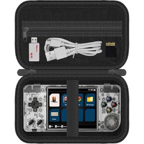 حقيبة صلبة للسفر من HESPLUS لجهاز RG28XX Retro لوحدة التحكم في الألعاب المحمولة، منظم حامل وحدة التحكم المحمولة، حقيبة تخزين مشغل الألعاب الصغيرة المحمولة لبطاقات الألعاب، كابل (الجراب فقط) in Kuwait