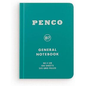 High Tide CN158 Penko Notebook, B7, Grid, Green