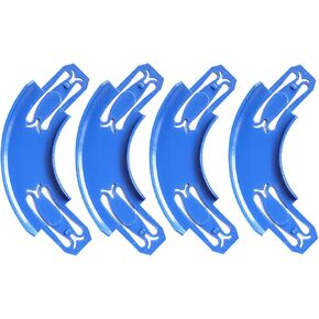 Racetrack Connectors Compatible with Hot Wheels,90 Degree Banked Turn,4 Packs