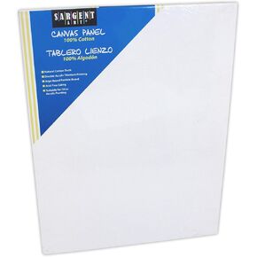 Sargent Art 90-3000 6x8 Inch Canvas Panel, 100% Cotton