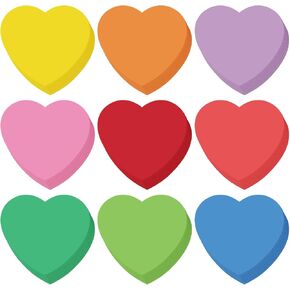 Kisston 360 Heart Cutouts Paper 3.9 Inch Valentine's Day Assorted Color Heart Cut Outs Heart Shaped Die Cuts Paper for DIY Kids Craft Projects Classroom Bulletin Board Wedding Party (Stylish Colors)