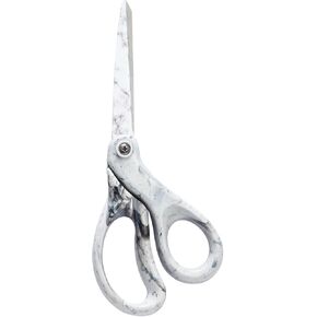 LIVINGO All Purpose Scissors - 8" Sharp Heavy Duty Fabric and Paper Shears with Gradient Pink Color Coating Stainless Steel Blade and Comfort Smooth Grip for Office Home Arts, Crafts