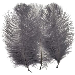 LONDGEN 50pcs 8-10inches Ostrich Feathers Craft for Wedding Party centerpieces Home Decoration(red) in Kuwait