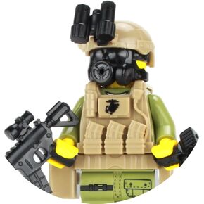 Battle Brick Marine Expeditionary Unit (MEU) Visit Board Search Seizure Custom Minifigure | Genuine Military Minifig | Legs Printed in USA | 1.6 Inches Tall | Great Gift for Ages 10+ to Adult AFOL