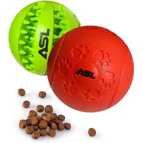 Pet Puzzle Toy 1 Pack (2 Balls) – Treat Dispensing, Chew & Interactive Dog Toys for Mental Stimulation, Slow Feeding, Dental Care, Teething Relief, Training, Boredom, Enrichment, and Smart Dogs. in Kuwait