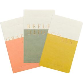 DesignWorks Ink Set of 3 Single Flex Undated Planners - Wellness (Reflections, Goals, Gratitude)