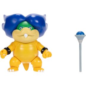 Nintendo Super Mario 4-Inch Ludwig Von Koopa Poseable Figure with Wand Accessory. Ages 3+ (Officially licensed)