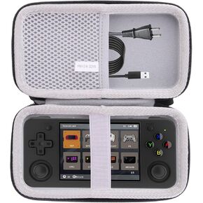 WAIYUCN Hard EVA Carrying Case Compatible with RG35XX H Retro Handheld Game Console Case (RG35XX H)
