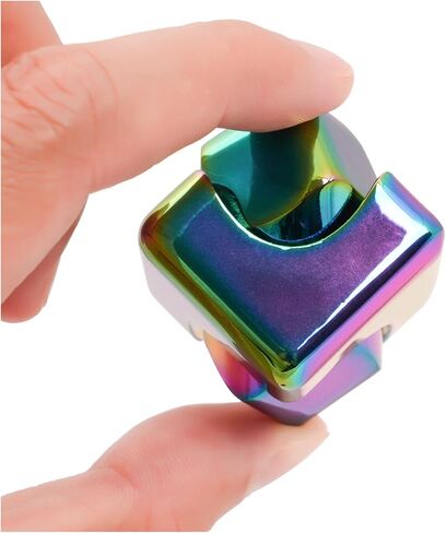 Fidget-Toys Kinetic-Spinner-Cube: أدوات معدنية رائعة EDC-لعبة مع قاعدة سيليكون، ألعاب مكتبية رائعة لتخفيف التوتر للأطفال والمراهقين والبالغين في عيد الميلاد in Kuwait