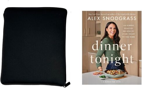 AF-WAN Waterproof and Dustproof Soft Book Cover Sleeve for Dinner Tonight, 25X20X2CM, Perfect for Home, Outdoor and Travel Use (Black) in Saudi Arabia