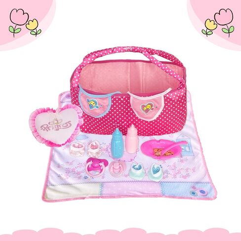 12Inch Baby Doll Accessories with Clothes, Baby Doll Accessories Toys for Children and Kids and Girls, Toddlers Play Toy for Babydoll for Little Girls in Saudi Arabia