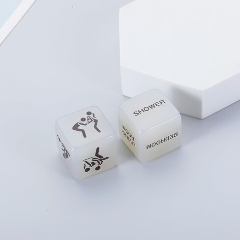 Dirty Santa Gifts Under 20 Stocking Stuffer Gift for Him Her Husband Valentines Day Gifts for Him Her Date Night Idea Naughty Dice,Anniversary Wife Boyfriend Girlfriend 2pcs Dice for Couples in Saudi Arabia