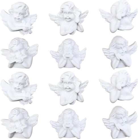 WAYUTO Resin Angel Head Thumb Tacks Set Cute White Decorative Push Pins Bulletin Cork Board Tacks Office Documents Projects Supplies School Notes Papers Organization Home Photos Artworks 6pcs in Saudi Arabia