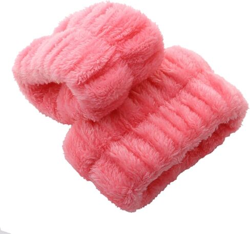 JIYAN 2 Pcs Wrist Spa Washband Microfiber Wrist Wash Towel Band Wristbands for Washing Face Absorbent Wristbands Wrist Sweatband for Women Prevent Liquid from Spilling in Saudi Arabia