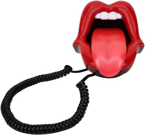 هواتف Haofy الأرضية، مجموعة هاتف سلكية مبتكرة على شكل الشفاه، هاتف سلكي لتزيين المنزل والمكتب والفندق in Kuwait