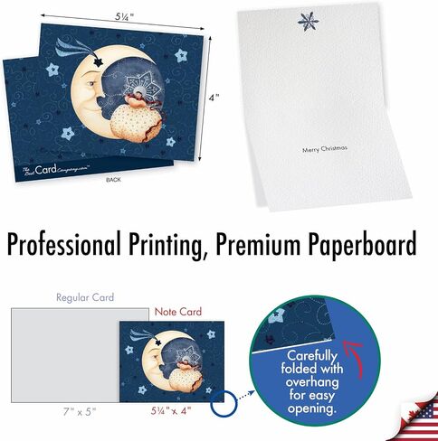 The Best Card Company Variety Pack of 10 Christmas Greeting Cards with Envelopes, Humor Holiday Assortment for Men and Women (10 Designs, 1 Each) - Fancy Reindeer AM6751XSG-B1x10 in Saudi Arabia