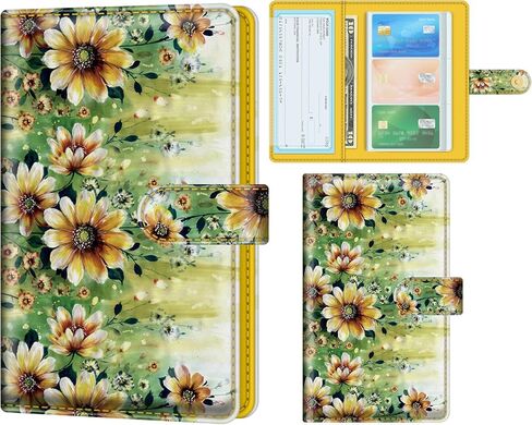 bvya RFID Blocking Business Card Organizer Book Wallet, PU Leather Business Card Holder for Women & Men, Credit Card Organizer Binder 96 Card Slots (Up to 192 Business Cards) in Kuwait