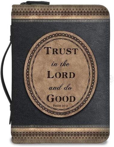 Divinity Boutique 28370 Divine Details Trust Bible Cover, Medium, 9-inch Height, Brown and Black in Saudi Arabia