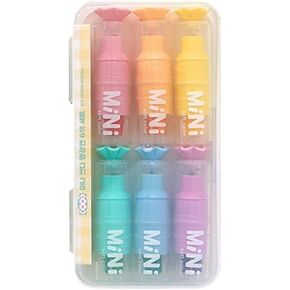 TNB mini candy model highlighter Marker Set - Multicolor Highlighters Pens (6Pcs)